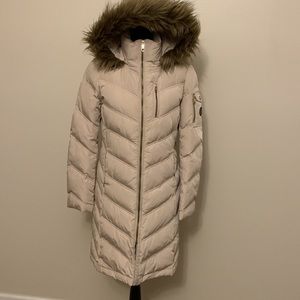 Calvin Klein Hooded Puffer Coat Parka Jacket Down Filled